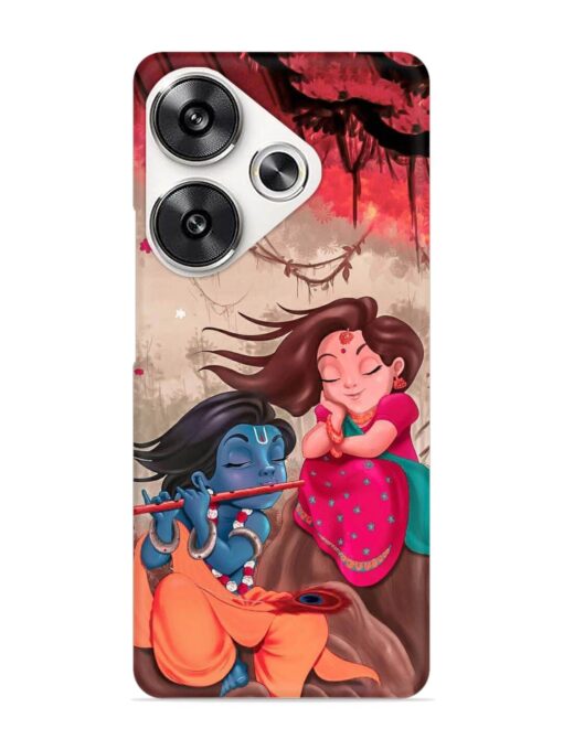 Radhe Krishna Water Art Snap Case for Poco F6 (5G) Zapvi