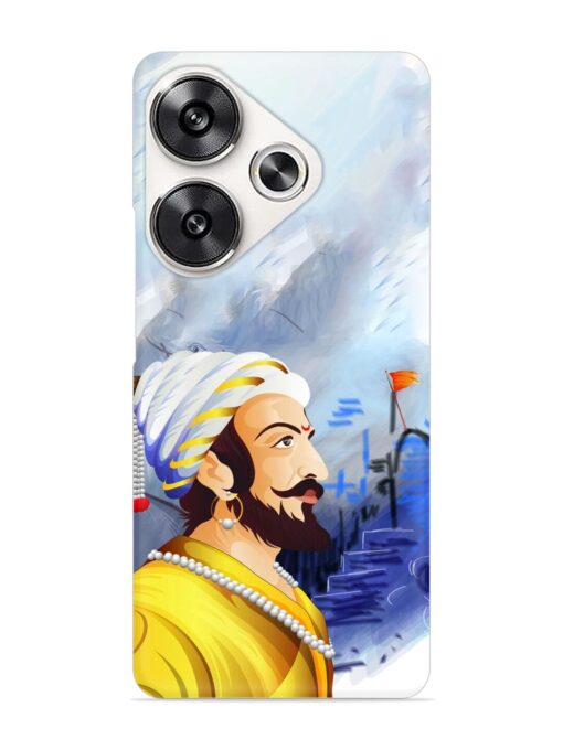 Shivaji Maharaj Color Paint Art Snap Case for Poco F6 (5G)