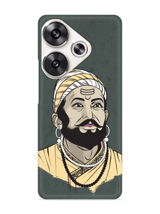 Shivaji Maharaj Vector Art Snap Case for Poco F6 (5G) Zapvi