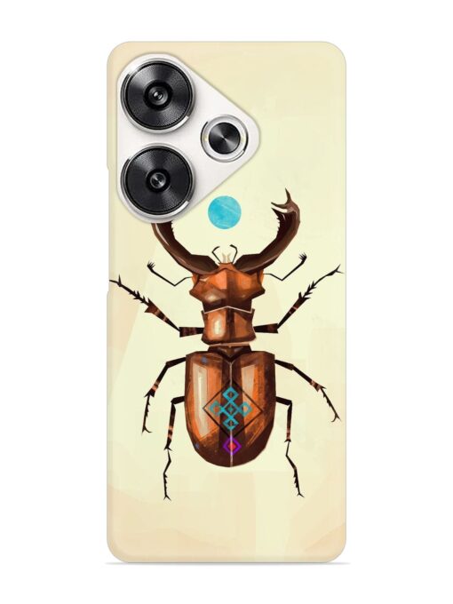 Stag Beetle Vector Snap Case for Poco F6 (5G) Zapvi