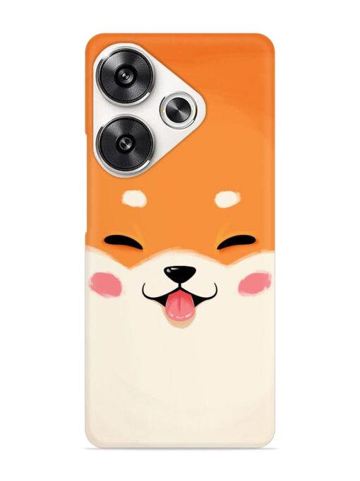 Cute Dog Face Vector Snap Case for Poco F6 (5G)