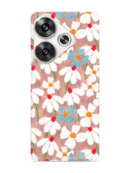 Abstract Petal Flowers Snap Case for Poco F6 (5G)