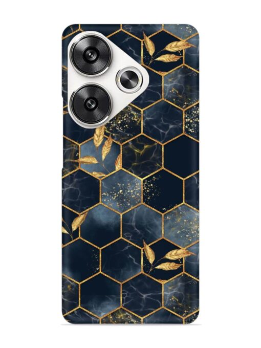 Marble Hexagon Seamless Snap Case for Poco F6 (5G) Zapvi