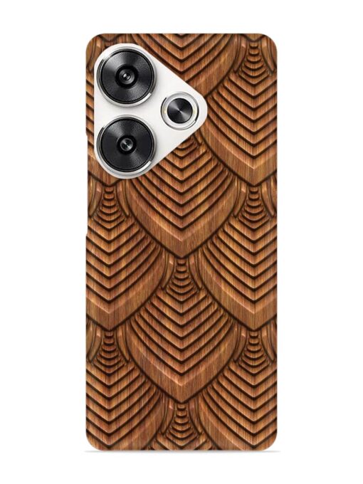 Carved Pattern On Snap Case for Poco F6 (5G)