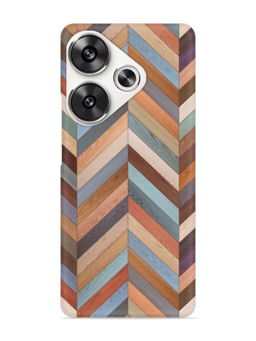 Seamless Wood Parquet Snap Case for Poco F6 (5G)