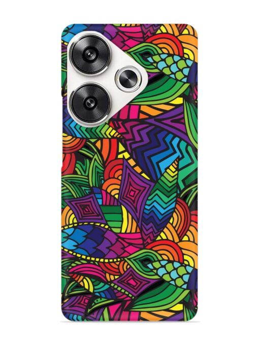 Abstract Multicolor Seamless Snap Case for Poco F6 (5G) Zapvi