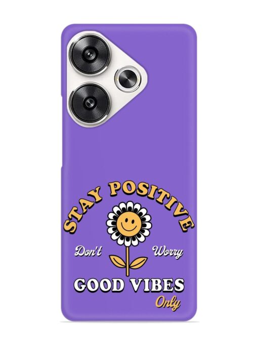 Retro Positive Flower Snap Case for Poco F6 (5G)