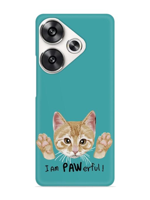 Typography Slogan Cat Snap Case for Poco F6 (5G)