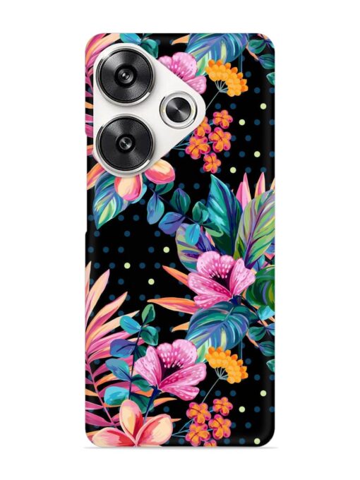 Seamless Floral Pattern Snap Case for Poco F6 (5G) Zapvi