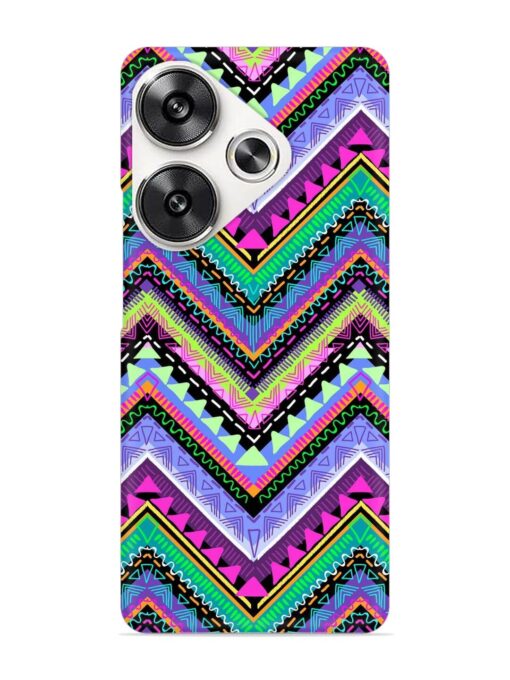 Tribal Aztec Print Snap Case for Poco F6 (5G) Zapvi