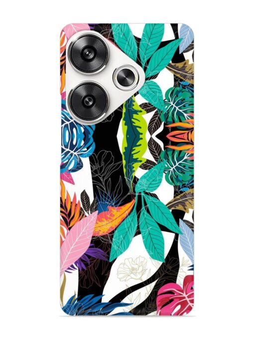 Floral Pattern Bright Snap Case for Poco F6 (5G) Zapvi