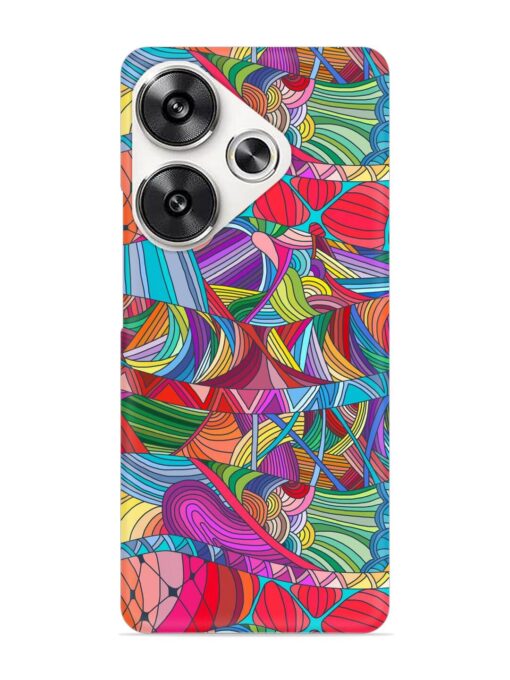 Seamless Patterns Hand Drawn Snap Case for Poco F6 (5G)