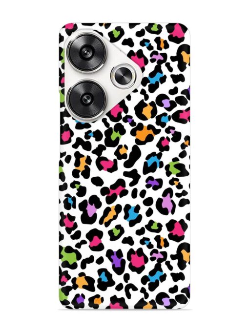 Seamless Leopard Pattern Snap Case for Poco F6 (5G)