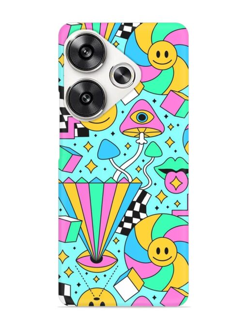 Trippy Rainbow 60S Snap Case for Poco F6 (5G)