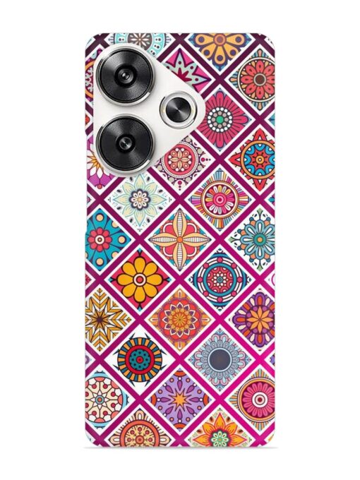 Seamless Tile Pattern Snap Case for Poco F6 (5G) Zapvi