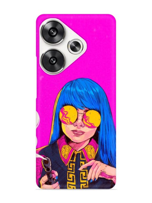 Aesthetic Anime Girl Snap Case for Poco F6 (5G)