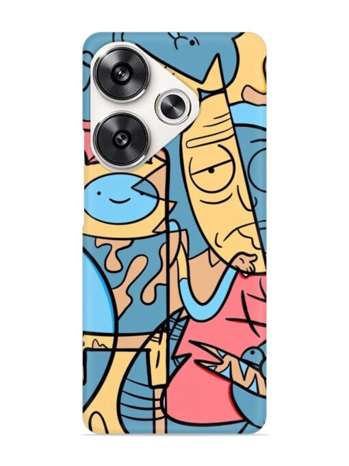 Silly Face Doodle Snap Case for Poco F6 (5G) Zapvi