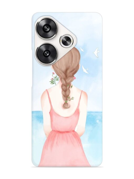 Watercolor Girl Vector Snap Case for Poco F6 (5G) Zapvi