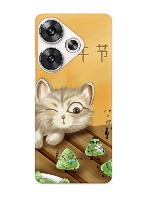 Cat Scorpion Dancing Snap Case for Poco F6 (5G) Zapvi