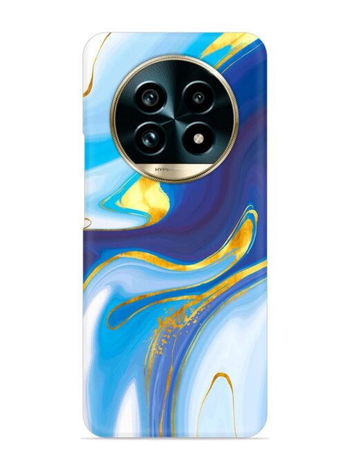 Watercolor Background With Golden Foil Snap Case for Realme 13 Pro (5G)