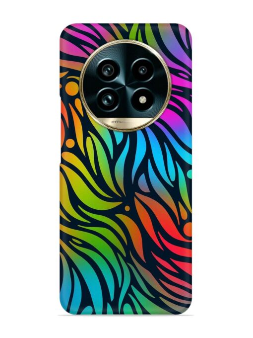 Abstract Leaf Design Snap Case for Realme 13 Pro (5G)