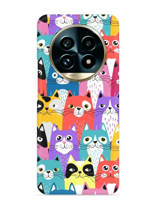 Funny Cartoon Cats Snap Case for Realme 13 Pro (5G)