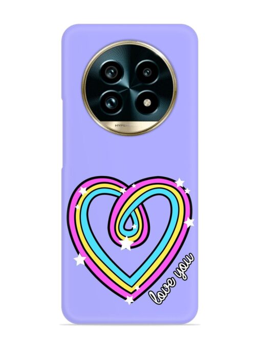 Colorful Rainbow Heart Snap Case for Realme 13 Pro (5G)