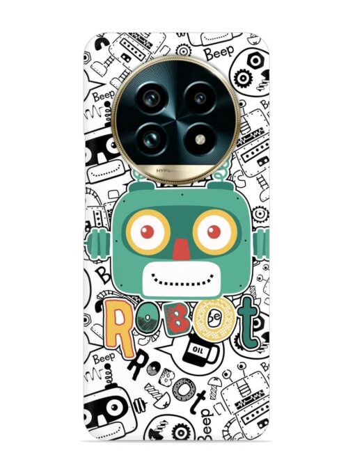 Robot Modern Seamless Pattern Snap Case for Realme 13 Pro Plus (5G) Zapvi