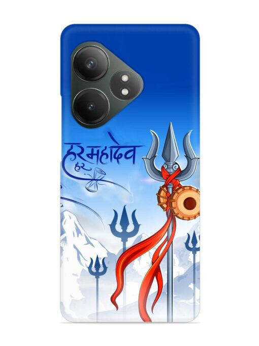 Har Har Mahadev Trishul Snap Case for Realme Gt 6T (5G) Zapvi