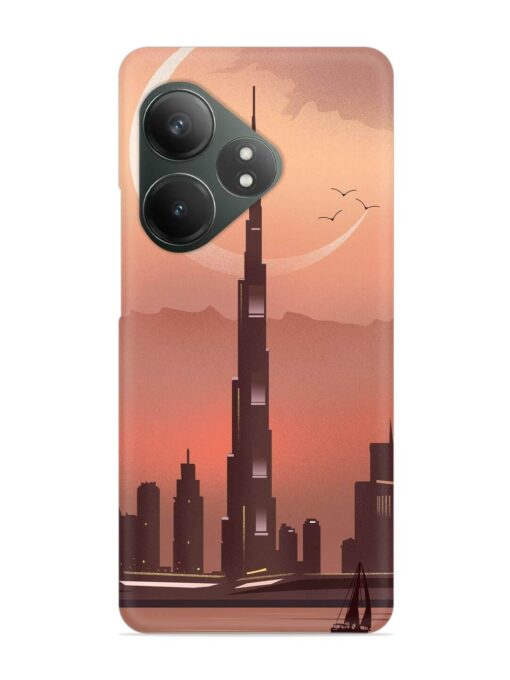 Landmark Burj Khalifa Snap Case for Realme Gt 6T (5G) Zapvi