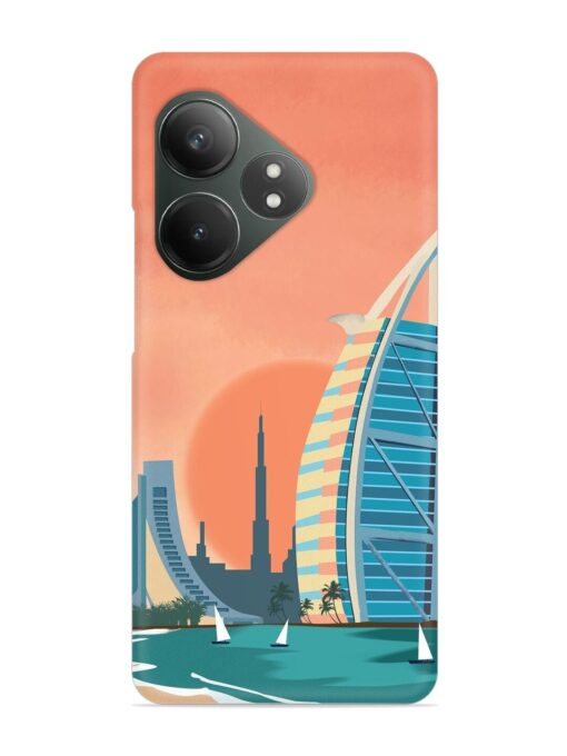 Dubai Architectural Scenery Snap Case for Realme Gt 6T (5G) Zapvi