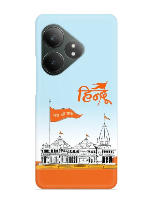 Ram Mandir Hindu Snap Case for Realme Gt 6T (5G) Zapvi