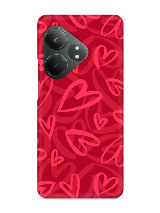 Seamless Romantic Pattern Snap Case for Realme Gt 6T (5G) Zapvi