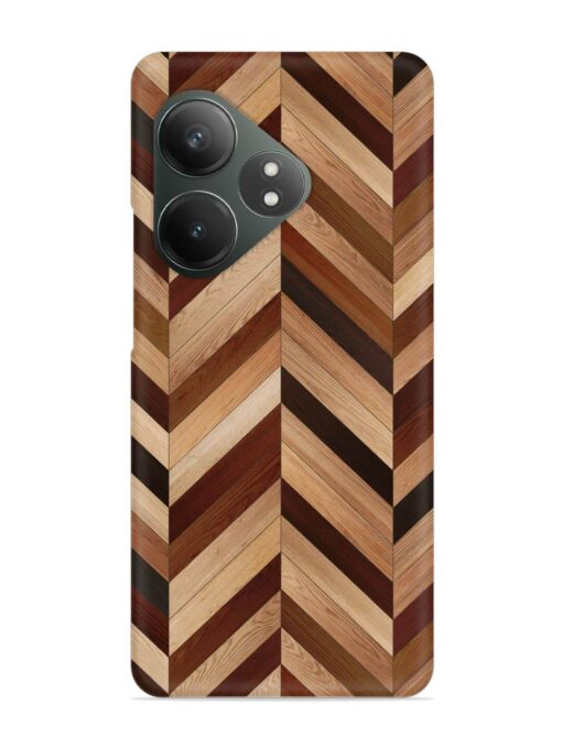 Seamless Wood Parquet Snap Case for Realme Gt 6T (5G) Zapvi