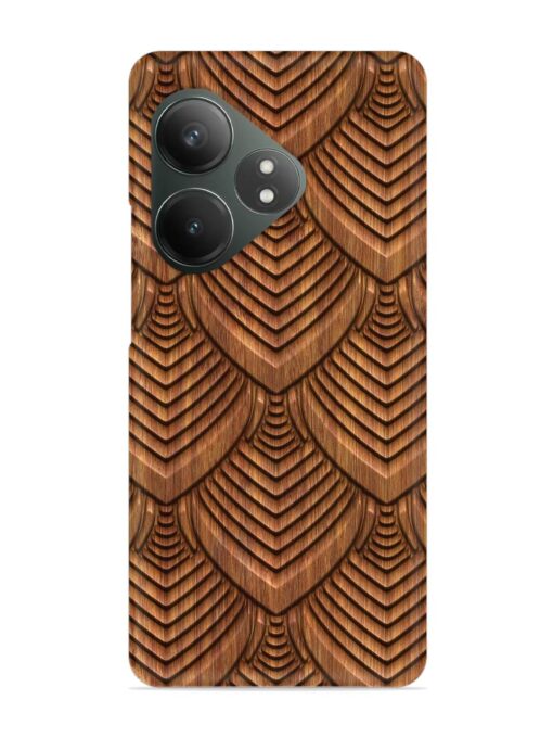 Carved Pattern On Snap Case for Realme Gt 6T (5G) Zapvi