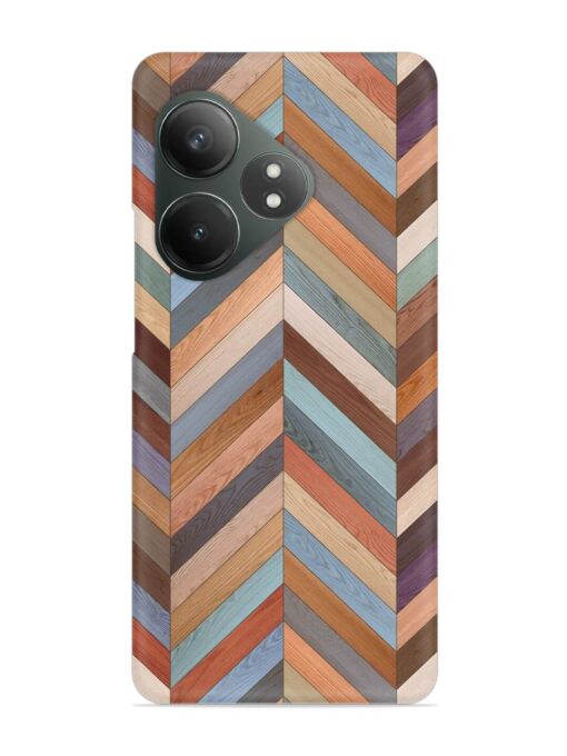 Seamless Wood Parquet Snap Case for Realme Gt 6T (5G) Zapvi