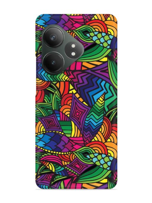 Abstract Multicolor Seamless Snap Case for Realme Gt 6T (5G) Zapvi