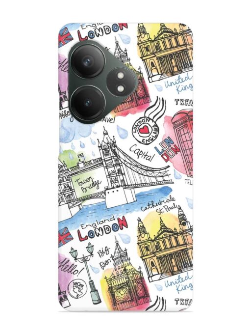 Vector London Landmark Snap Case for Realme Gt 6T (5G)