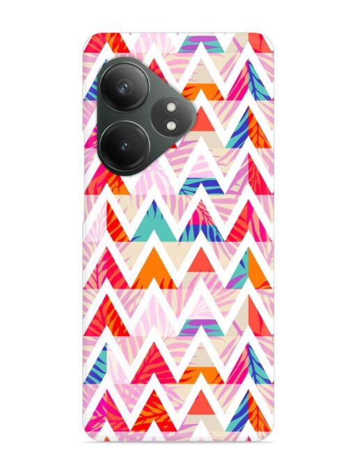 Abstract Triangle Background Snap Case for Realme Gt 6T (5G) Zapvi