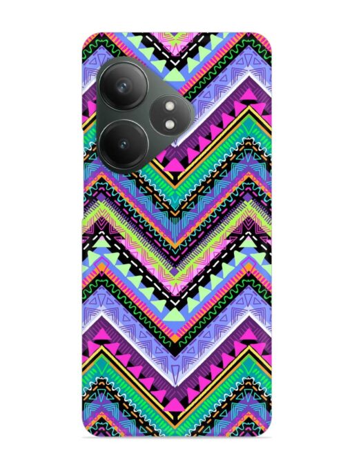 Tribal Aztec Print Snap Case for Realme Gt 6T (5G) Zapvi