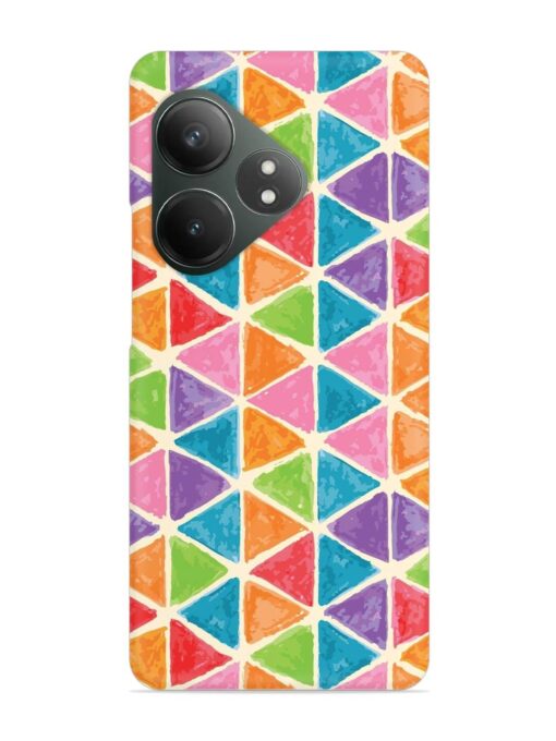 Seamless Colorful Isometric Snap Case for Realme Gt 6T (5G) Zapvi