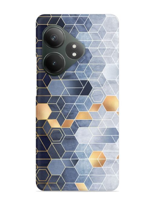 Geometric Abstraction Hexagons Snap Case for Realme Gt 6T (5G) Zapvi