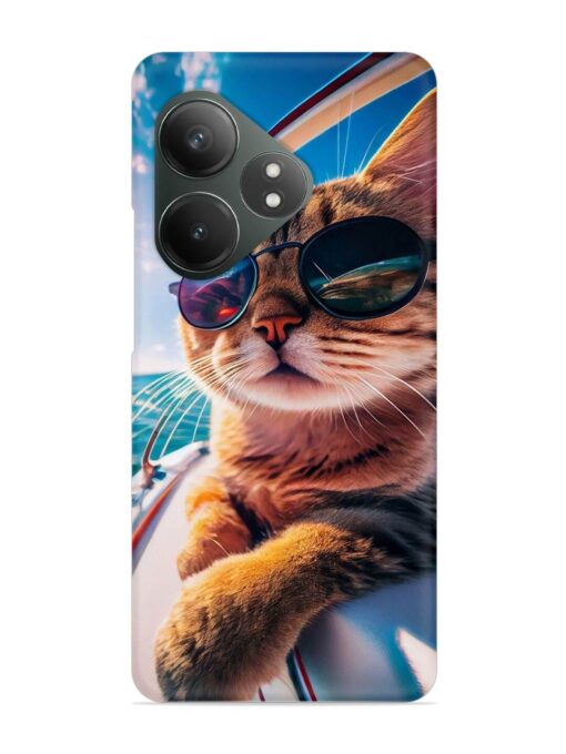 Cat In Style Snap Case for Realme Gt 6T (5G) Zapvi