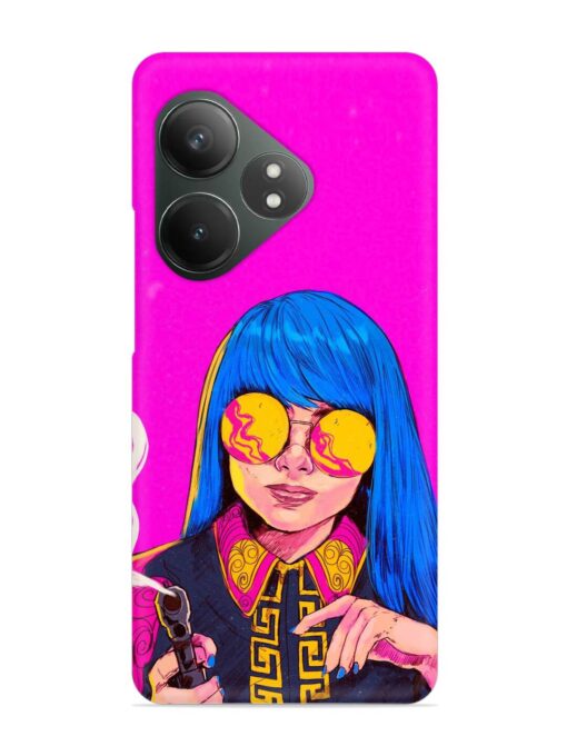 Aesthetic Anime Girl Snap Case for Realme Gt 6T (5G) Zapvi