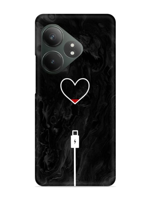 Heart Charging Vector Snap Case for Realme Gt 6T (5G) Zapvi