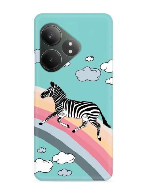 Running Zebra Snap Case for Realme Gt 6T (5G) Zapvi