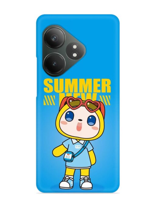 Summer Mew Cartoon Snap Case for Realme Gt 6T (5G)