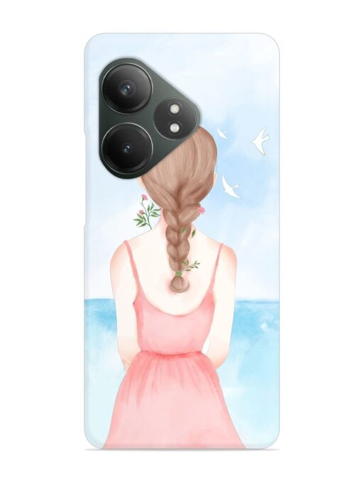 Watercolor Girl Vector Snap Case for Realme Gt 6T (5G) Zapvi