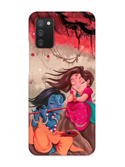 Radhe Krishna Water Art Snap Case for Samsung Galaxy A02S Zapvi