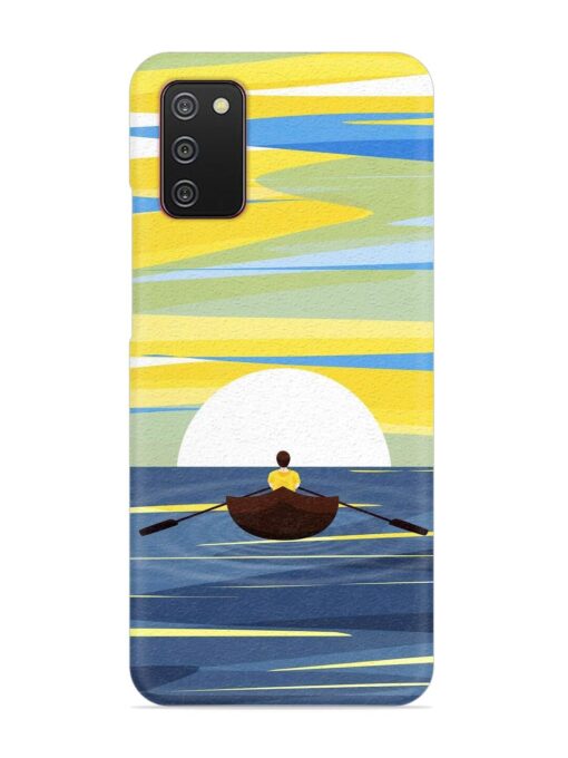 Rowing Person Ferry Paddle Snap Case for Samsung Galaxy A02S Zapvi